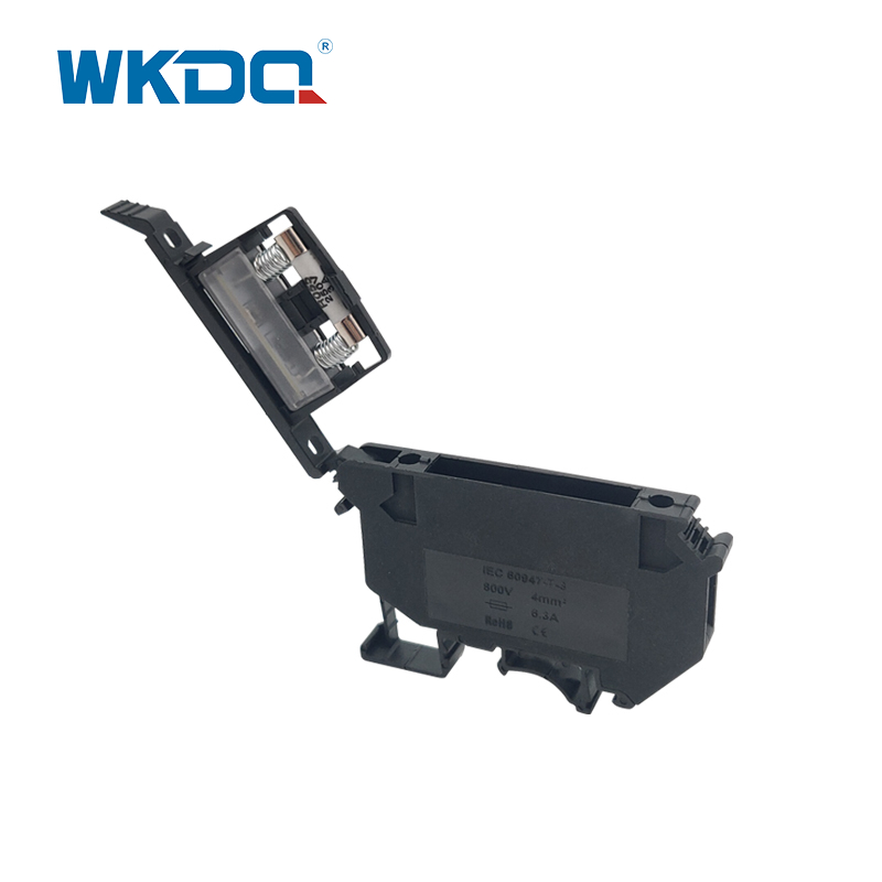 Tipo Reino Unido color gris y negro del carril de la serie del conector del bloque de terminales de tornillo de JUK 5-HESI