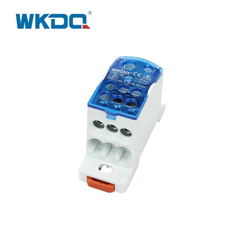 Distribuidor del bloque de poder de la caja de distribución de conexiones UKK 160A con la cubierta transparente