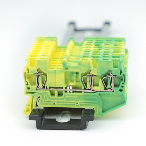 ST1.5-tw-PE 1.5 mm2 jaula de resorte Bloque terminal de tierra PE sin tornillo