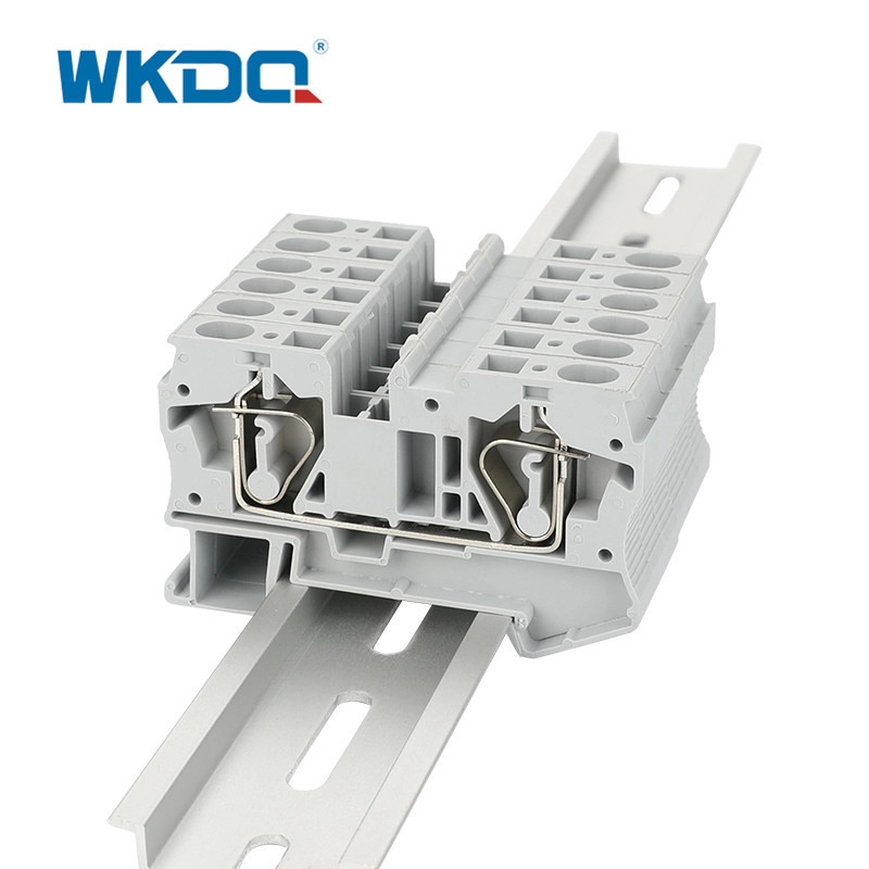 Bloques de terminales de resorte de tres capas Niveles múltiples 4 mm² IEC 60947-7-1